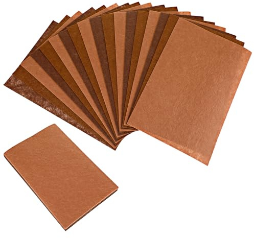JIYIN 18 Stück Filzstoff Bastelfilz 1mm Filz zum Basteln 30x20cm Bastelfilz | Weicher Bastelfilz Basteln Filzblätter Polyester Felt Fabric Filzplatten für DIY Handwerk Nähen (Braun+Kaffee+Khaki)