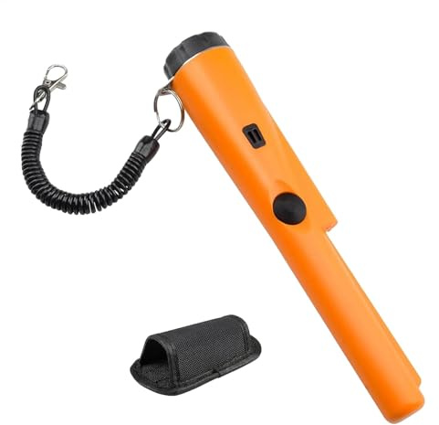 Metal Detector Pinpointer | Waterproof Hand Held Metal Detector Wand - Portable Professional High Accuracy Locator Tester with Holster for Treasure Hunting, Gold, Jewelry
