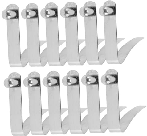 BESPORTBLE 12pcs Shape Spring Clip for Tent Poles Button Spring Clips for Camping Tent Tarp Repair Fit for Round Square Tubes High Durability Unlock Mechanism