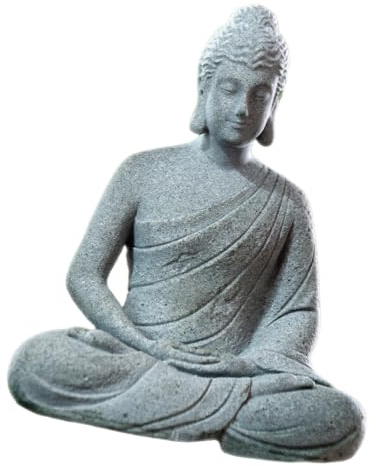 PRETYZOOM Estatua De Buda para Acuario 2.48X1.96X1.29 Pulgadas Escultura Decorativa De Buda Sentado para Pecera JardíN Y Escritorio