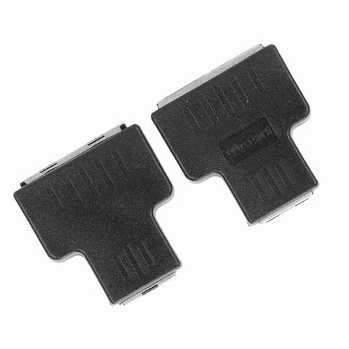 Jeffergarden Accoppiatore Via Cavo, Connettore LAN Durevole, Segnale Stabile RJ45 Interfaccia Femminile da 1 in 2-out Adapter per Filo Internet (BLACK)