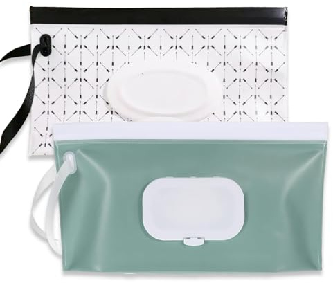 Dispenser per salviettine umidificate, portatile, per attività all'aperto, ricaricabile, borsa da viaggio, dispenser per salviettine umidificate riutilizzabile per escursioni