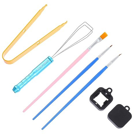 NUOBESTY Kit De Herramientas para Extracción De Ejes Extractor De Teclas para Teclado Mecánico Suministro para Teclados Mecánicos Uso Reparaciones De