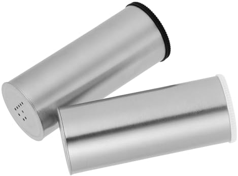 VALICLUD 2 pezzi Saliera e Pepiera in Materiale Resistente Dispenser Spezie Portatile e Preciso per Cucina Design Classico e Compatto Adatto Vari Stili di Arredo Colore Colore Casuale
