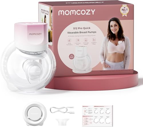 Momcozy S12 Pro Quick Sacaleches, 292 mmHg, Extracción Rápida, 9 Niveles