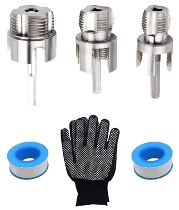 Filettatrice Per Tubi in PVC,Doppia Funzione Anti-perdite | Set Filettatrice Per Tubi In Pvc 1/2 E 3/4 Pollici Per Impianto Idraulica Cablaggio Elettrico Condotti Riparazione Costruzione