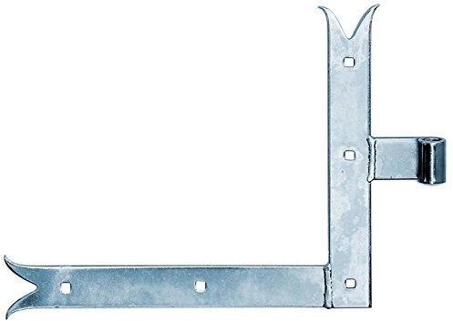 Alberts 308490 Fensterladen-Winkelband | Abschluss gerade oder Karpfenschwanz für oben oder unten | galvanisch blau verzinkt | Rolle: Ø14 mm | Größe 250 x 300 x 35 mm