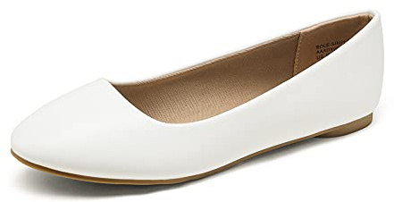 DREAM PAIRS Women's Sole-Simple Ballerina Walking Flats Shoes | 0.15 inch heel, Comfortable fit, Flexible Movement, TPR outsole, Durable sole, Versatile style, Stylish look