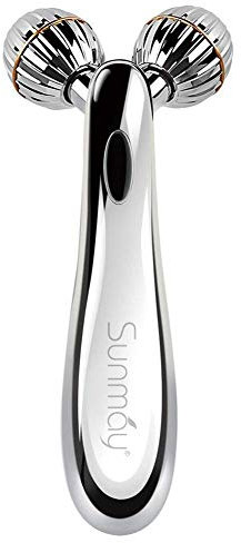 SUNMAY 3D Gesicht Roller Massage Gesichtsmassagegerät - Gesichtsroller mit Mikrostrom für Gesichtsmassage, Hautstraffung, Doppelkinn Entfernen - Massagegerät Massageroller für Gesicht, Körper