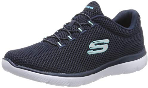 Skechers Damen Summits Sneaker , Marineblau/Hellblau , 39 EU