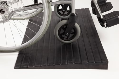 The Ramp People Rubber Theshold Ramp 4mm - 100mm (52mm) | Recycled Rubber Ramp for Wheelchairs and Scooters | 5.2cm Ramp for Steps, Kerbs & Doorways