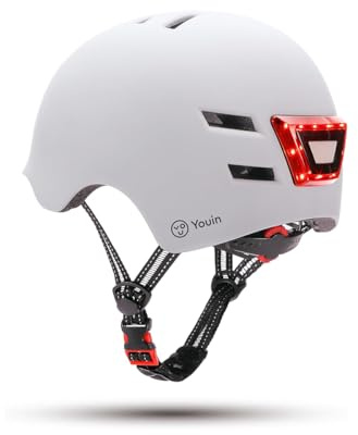 YOUIN Casco per Hoverboard Elettrico MA1011 LED Bianco