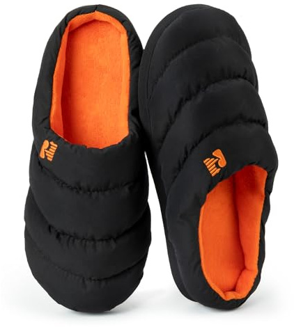 RockDove Men's Camping Memory Foam Slipper | Memory Foam,Down Filled,Anti-Slip Sole,Indoor Outdoor,Lightweight,Machine Washable,Warm Fleece Lining