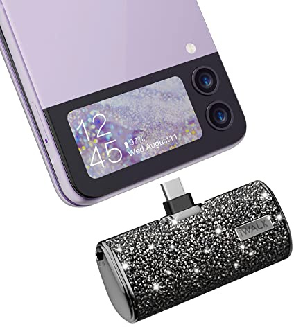 iWALK USB C Ladegerät Powerbank 4500mAh, Kleines Tragbares Schnellladegerät,Kompatibel mit iPhone17/16/15/Samsung Galaxy Z Flip5 Z/S24 S23 S22 S21/Note 21/20/10/9/8, Google Pixel 6 Pro/4, OnePlus