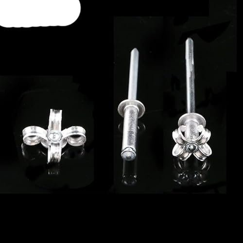 30/50 Stück Aluminium-Blindniete Pop-Zugnieten 3,2 4,0 5,0 mm Aluminiumniete-4,0 x 8 mm, 30 Stück