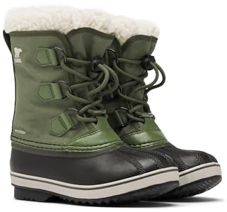 Sorel Yoot Pac Nylon WP, Botas de nieve impermeables, Unisex niños, Hiker Green Youth Collection 2024, 32 EU