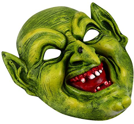 Toyvian Gruselige Pu Hexenkopfmaske für Halloween Mottoparty