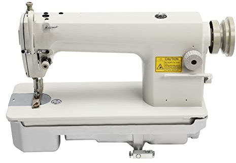 WOLEGM Nähmaschine, 48 * 18 * 25cm Nähmaschinen Anfänger mit Automatische Spuler und Fußpedal für Zuhause, Weiß