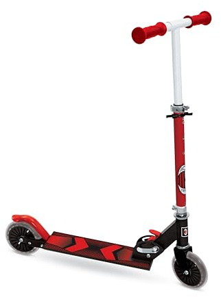 Mondo Toys - MILAN ALU SCOOTER Monopattino 2 ruote pieghevole in alluminio con pedana extra grip e manubrio regolabile per bambini - 28763
