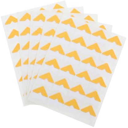 jojofuny Fotoecken 120 Stück Packung aus Papier Goldene Selbstklebend Einfach Anzuwenden für Fotoalben und Scrapbooks