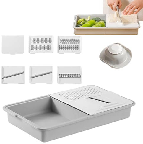 Ready Para La Cocina - Rallador De Zanahoria | Herramienta De Carga Con Compartimento De Almacenamiento, Cortador De Alimentos Para La Preparación De Alimentos, Ensalada De Papa-carro, Cocina Casera,