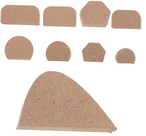 Homoyoyo Molde para Asas de Taza de Cerámica 9 Piezas para Artesanía Diy, Herramienta para Hacer Manijas, Kit Reutilizable para Cerámica, Adecuado para Escuela y Hobby, Color Natural,