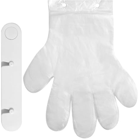 Jubilofex Glove Dispenser | Non-slip Glove Holder with Clip - Reusable Kitchen Supplies, Multifunctional Kitchen Gadgets for Home, Restaurants and Picnic