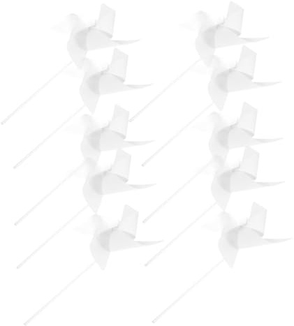 HONMEET Juguetes Educativos 24 Material Papel para Niños para Pintar DIY Molinillos de Viento de Papel Blanco Adecuado para Manualidades y Actividades al Aire Libre