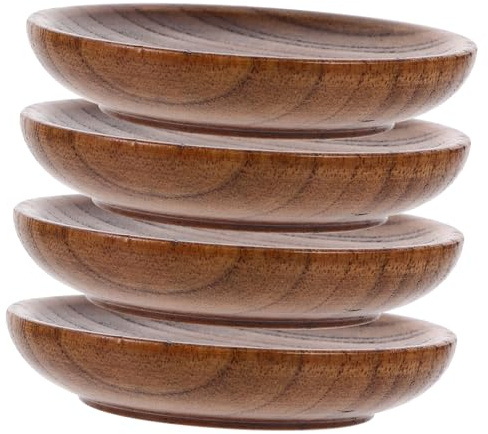 MOLUCKFU 4pcs Bols à Trempette en Matériau Synthétique pour Sauces et Assaisonnements, Bol Rond Élégant et Pratique, Maison ou L'hôtel