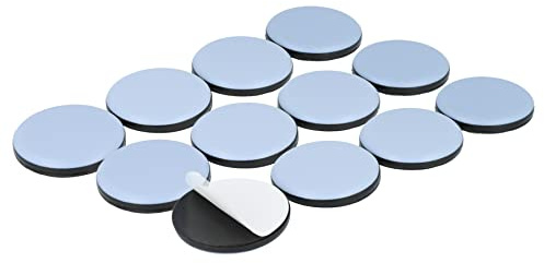 GleitGut, 12 guide per poltrone, divani e pianoforti scorrevoli, in teflon, con superficie in PTFE