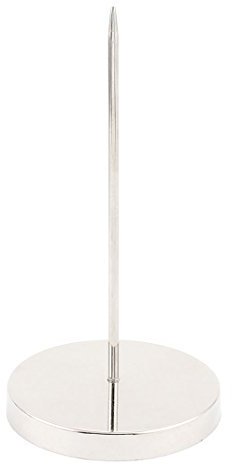 sourcing map Zettelspießer Bonspießer Zettelhalter Quittung Halter Spike Metall Check Spindel Rechnung Gabel Memo Note Papierhalter Spike