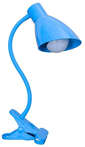 TECNOLUX EURO LAMPARA DE MESA DE LA MANGUERA EL MODELO PINZA COLOR AZUL Solo se puede utilizar bombilla LED 5w.