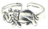 Justerbar 925 elefant sterling silver tåring – presentförpackad