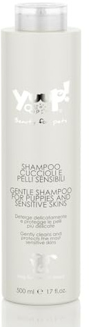 YUUP! - Welpen Shampoo Hunde und Katzen für Sensible Haut, 500 ml, Hundeshampoo sensitiv: nährt Fell, spendet Feuchtigkeit & sorgt für Glanz