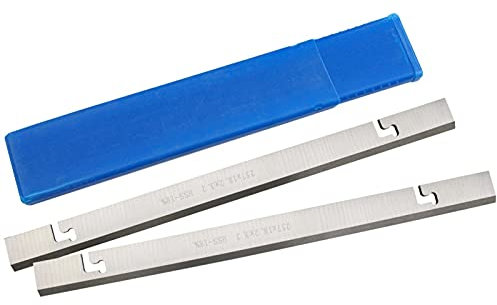WNJ-TOOL, 1pair 257mm HSS Raboteuse Lame 257x18.2x3.2mm Bois Planer for MacAllister COD1500PT