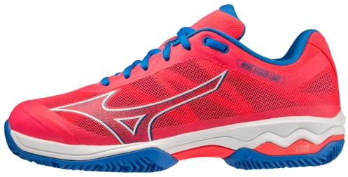 Mizuno Wave Exceed Light Padel, Scarpe Donna, DrivenPink/Wht/PeaceBlue, 40,5 EU, Drivenpink Wht Peaceblue, 40.5 EU