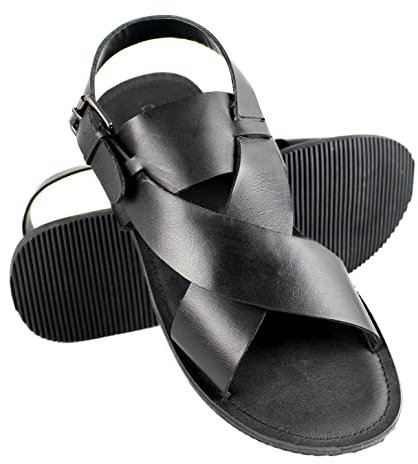 Zerimar Lädertofflor för män | herrtofflor sommar | herrsandaler | lädersandaler herr | flip flops herr läder, NS, 45 EU