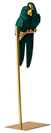 BESPORTBLE Gefälschte Vogel Papagei Deko Papageien Ständer Desktop Papagei Statue Papageidekor für Schreibtisch Wohnkultur Lebensechte Vogel