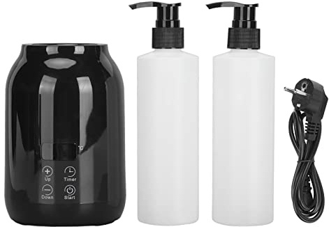 Massageolieverwarmer Massageöl-Wärmer, Heizung für ätherische Öle, LED-Anzeige, Temperatureinstellung, Einzelner Massageöl-Flaschenwärmer, 110–240 V (EU-Stecker)