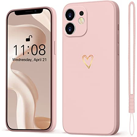 Mitetabo Custodia Portacellulare per iPhone 12 Mini, rosa