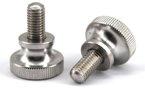 Fußbolzen 20PCS Präzisions-Rändelschrauben mit flachem Kopf, 304-Edelstahlbolzen, mit polierter Oberfläche for einfachen Halt und Anpassung (Farbe: M8x30) (Color : M8x40, Size : One Size)