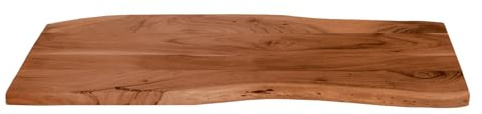 SAM Holzplatte Louisa 100x40 cm Akazie nussbaum Baumkante Tischplatte
