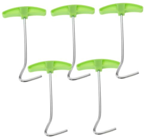 INOOMP 5stücke Werkzeug Zum Entfernen Von Zeltheringen Wiederverwendbarer Heringzieher Für Camping Ergonomischer Kunststoffgriff Langlebiges Und Robustes Material Einfacher Und