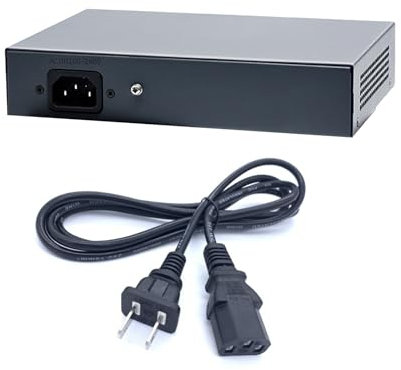 Switch industriale a 6 porte con 4 porte PoE Gigabit + 2 Gig Uplink, Plug and Play, adatto per telecamere IP, dispositivi di rete