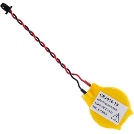 Batería CMOS BIOS CR2016 con conector JST, compatible con Lenovo X1 Generaciones 7,8,9,10,11,12