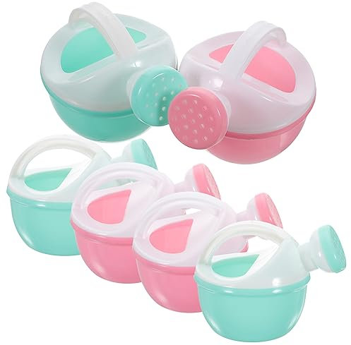 Alasum 6piezas Regaderas De Juguete para Niño Niña Pequeñas Regaderas De Plástico para Baño y Playa Diseño Ergonómico y Seguro para Manos Pequeñas Colores Aleatorios