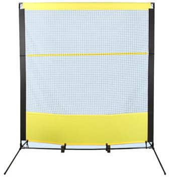 LVLDAWA Tennis-Rebounder-Netz, Tragbarer Tennis- Und Pickleball-Rebounder-Trainer Solo-Baseball-Rebounder Mit Standfuß Für Softball, Lacrosse Und Hockey