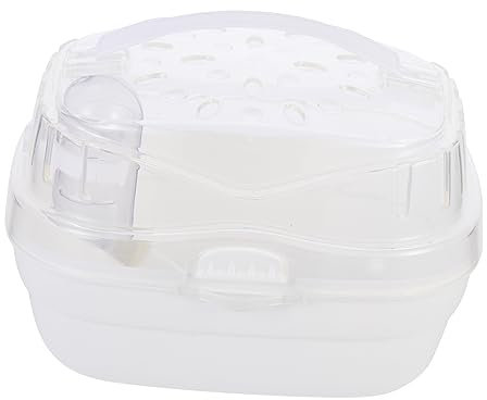 VANZACK Hamster Reisekäfig Aus Kunststoff Atmungsaktiv Tragbare Hamsterbox Kleinkäfig Für Hamster Und Andere Kleintiere Sichere Transportbox Leicht Zu Reinigen