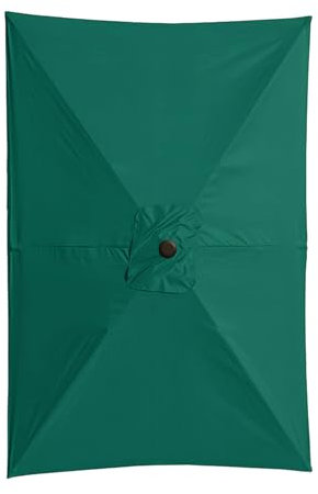 Parasol déporté de rechange pour parasol de terrasse, parasol déporté très résistant pour piscine, plage et table - 2 x 3 m, Vert, Refer to description