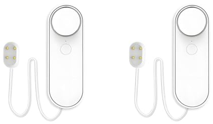 Lancoon 2 Pack Wasser Leck Detektor 100dB Alarm mit APP Alarme - WiFi Smart Sensor für Keller Pool Aquarium Tank 6.5ft Kabel